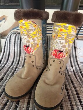 Ed Hardy Boots size 10